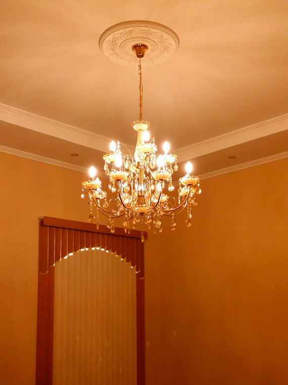 Фото люстры свеча в интерьере Днепр